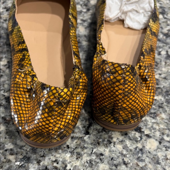Jessica Multicolor Snakeskin Flats - Picture 5 of 6